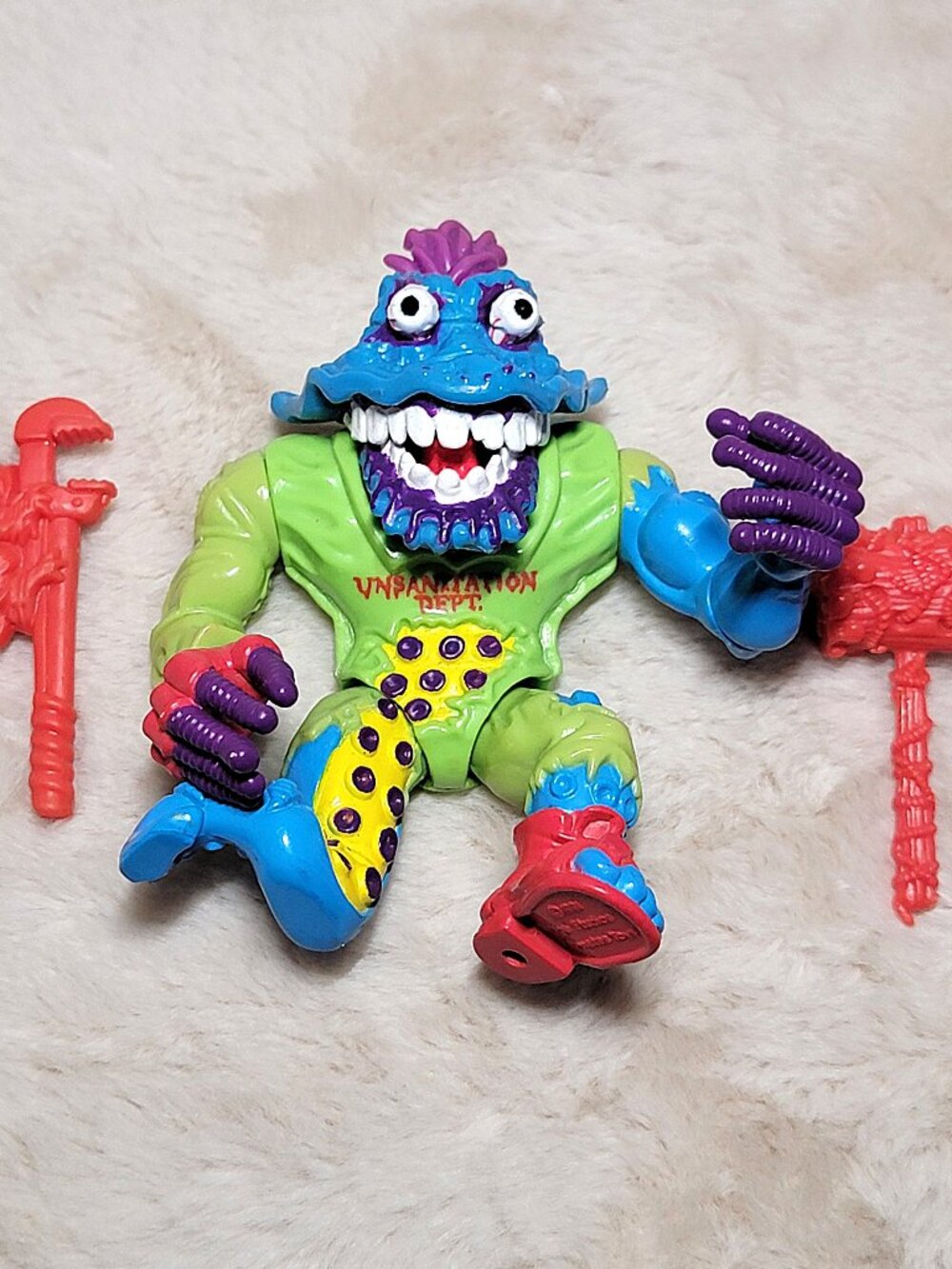 Vintage 1991 TMNT Teenage Mutant Ninja Turtles Wyrm Action Figure Playmates C26